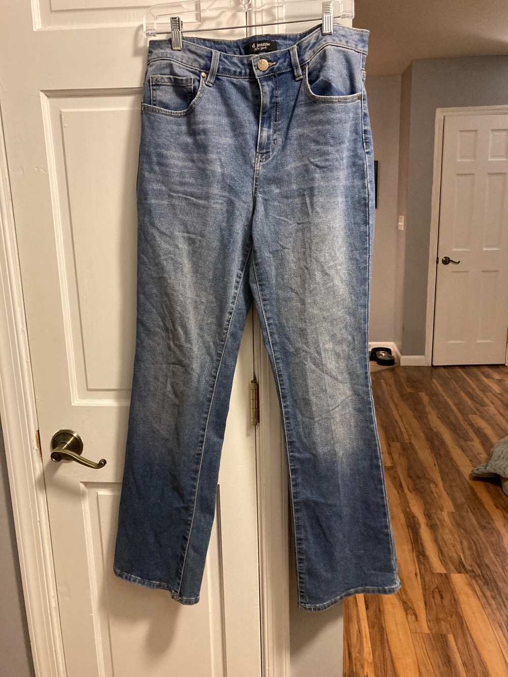 d. jeans Light Blue Denim Wide-Leg Flare Jeans